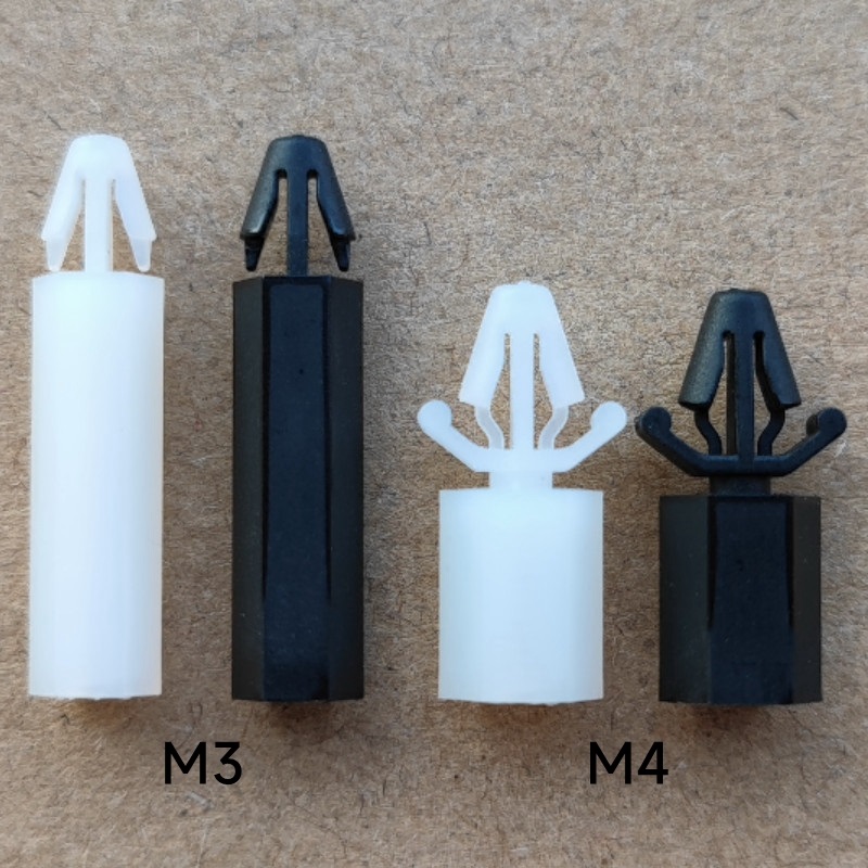 m3m4尼龙扣式柱隔离柱 